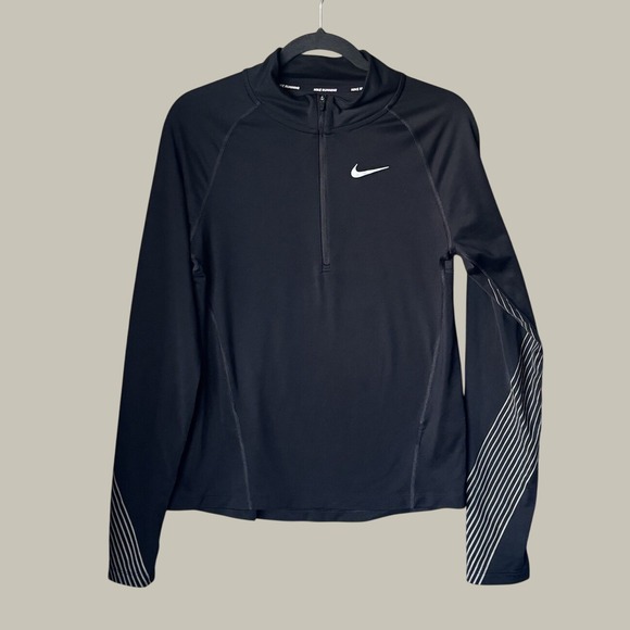 Nike Jackets & Blazers - NIKE DRI-FIT Size S Women's 1/2 Zip Stand Collar Fitted Athletic Pullover